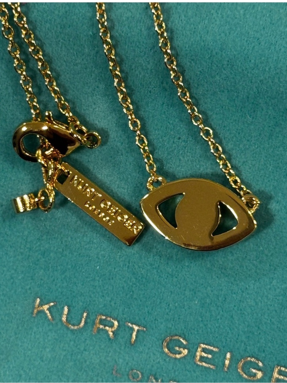 Kurt Geiger Pink Pendant Necklace NWT - Picture 4 of 5
